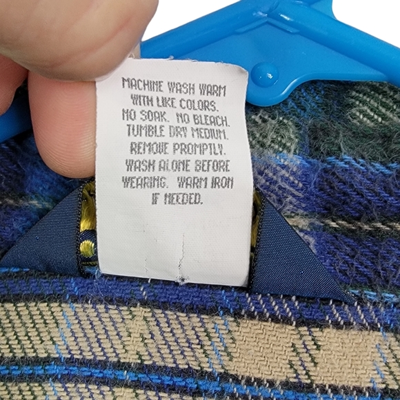 OshKosh B'Gosh Vintage Heavy Thick Fall Winter Button Down Flannel Shirt XLT - Picture 10 of 13